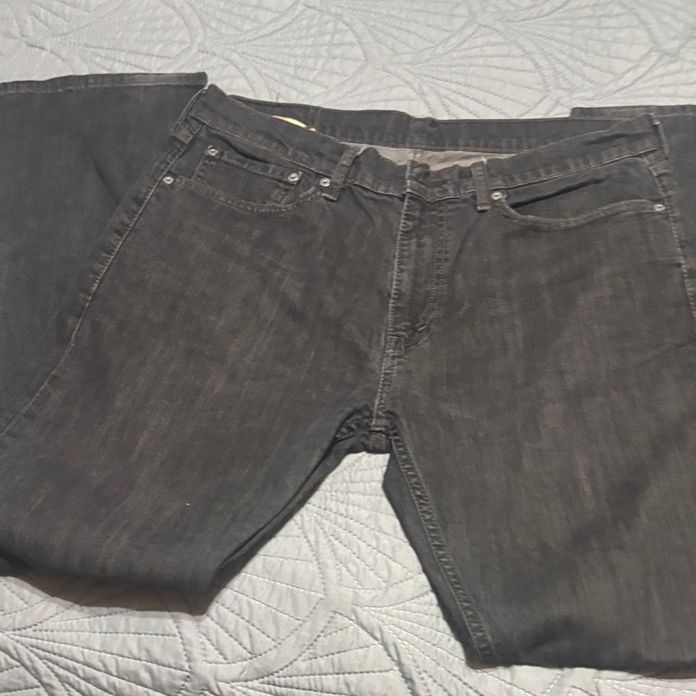 Classic Black Men's Straight Jeans